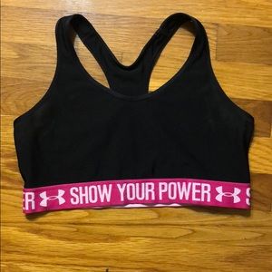Black Under Armour Sports Bra